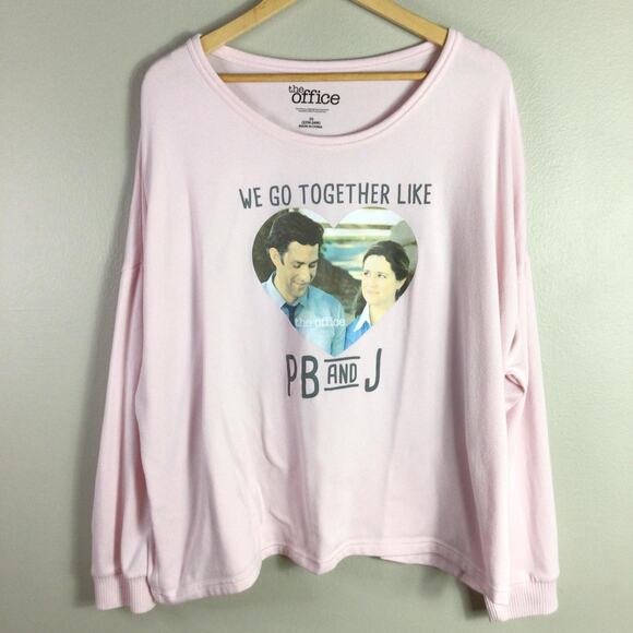 The Office We Go Together Like PB J Pink soft sleepwear 3X - Picture 1 of 4